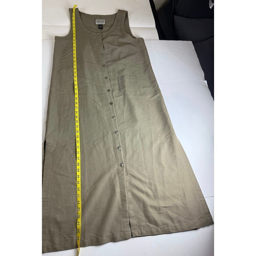 Directives Olive Lyocell Sleeveless Jumper Dress - L - Picture 7 of 9